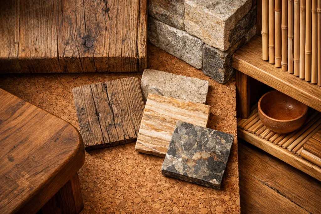 Incorporate Natural Materials Like Wood and Stone