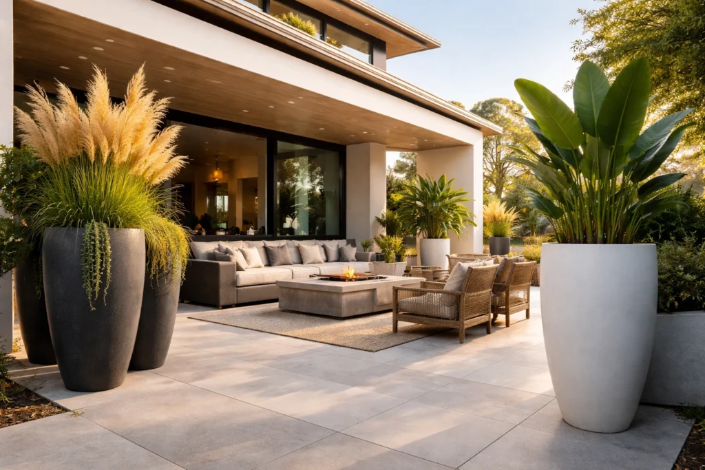 Large Outdoor Planters for Patio — Bold Statements for Big Spaces
