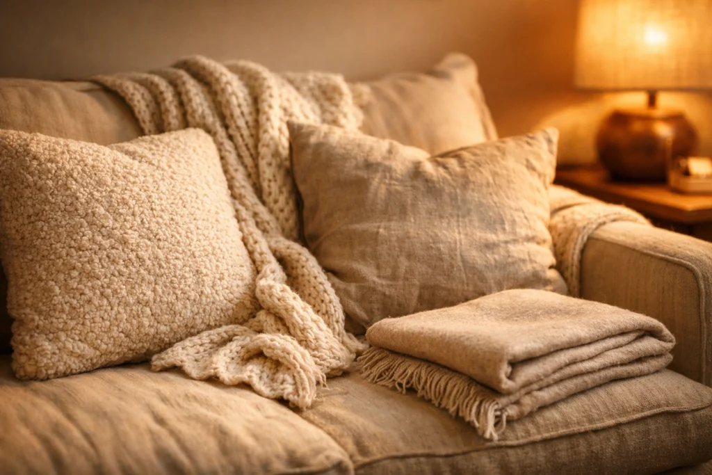 Layer Soft Comforting Textures That Make Your Tiny Apartment Feel Safe