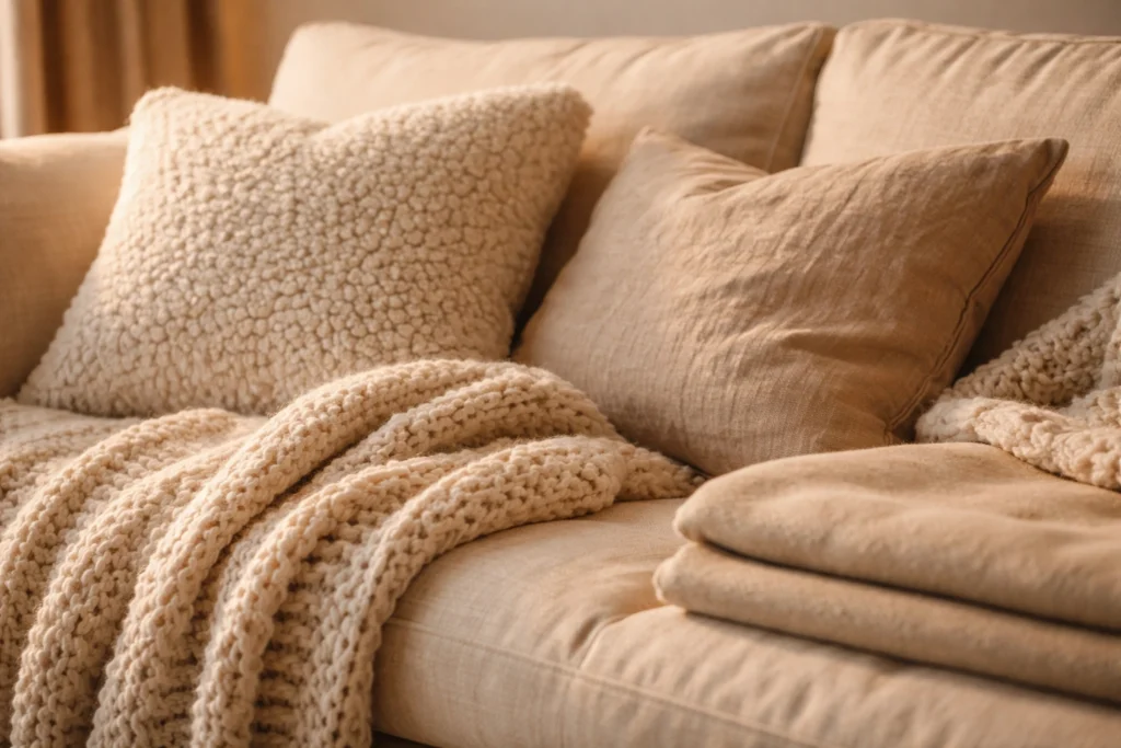 Layer Soft Comforting Textures That Signal Safety to Your Nervous System