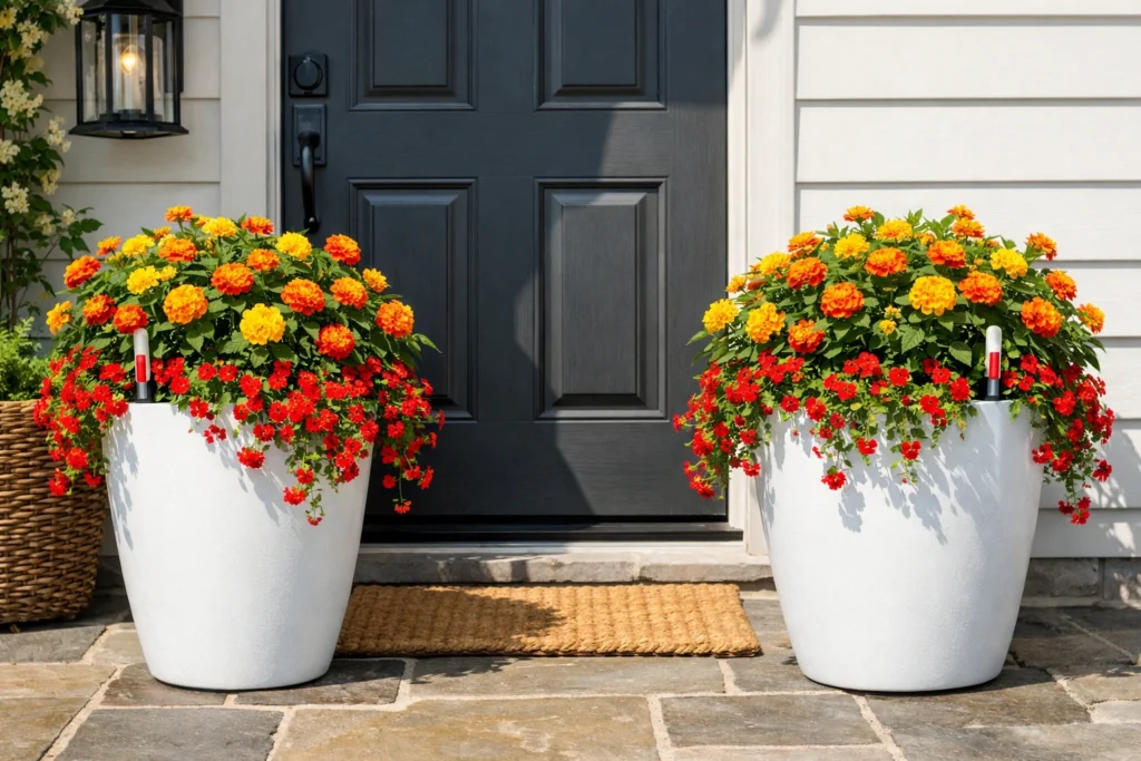 Low Maintenance Front Porch Flower Combinations for Busy Homeowners