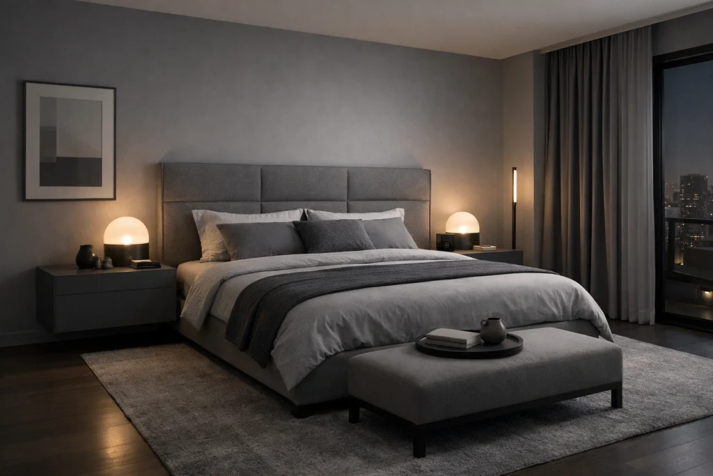 Muted Gray: Modern Serenity for Stress-Free Nights