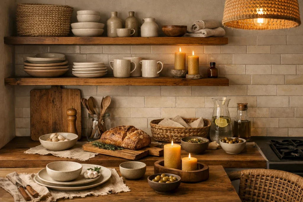 Organic Modern Kitchen and Dining: Smart Styling on a Budget