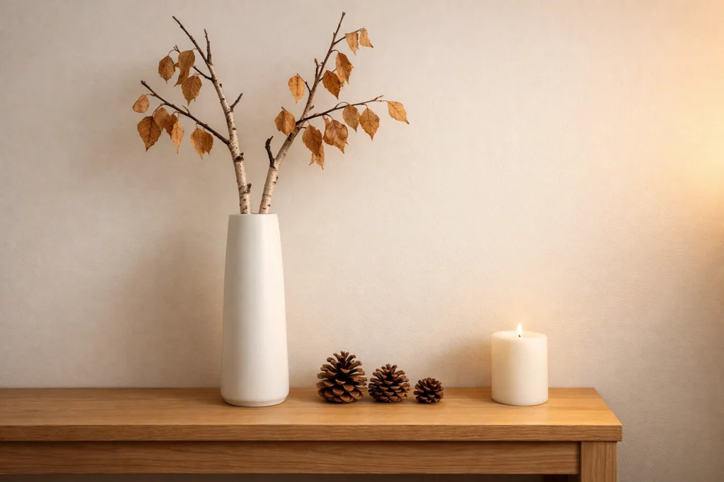 Pinecones and Branches for Free Fall Styling