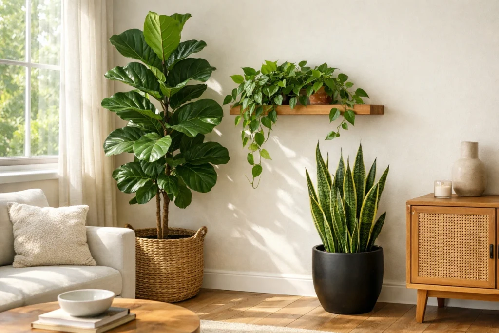 Replace Artificial Plants with Real Low-Maintenance Greenery