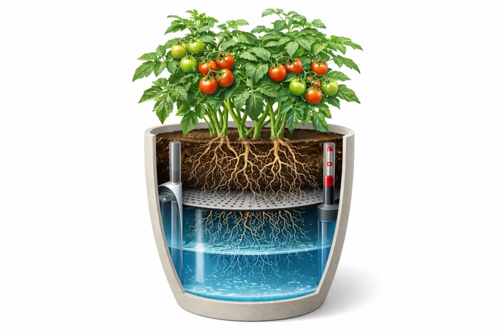 Self Watering Outdoor Planters — Less Work More Growth
