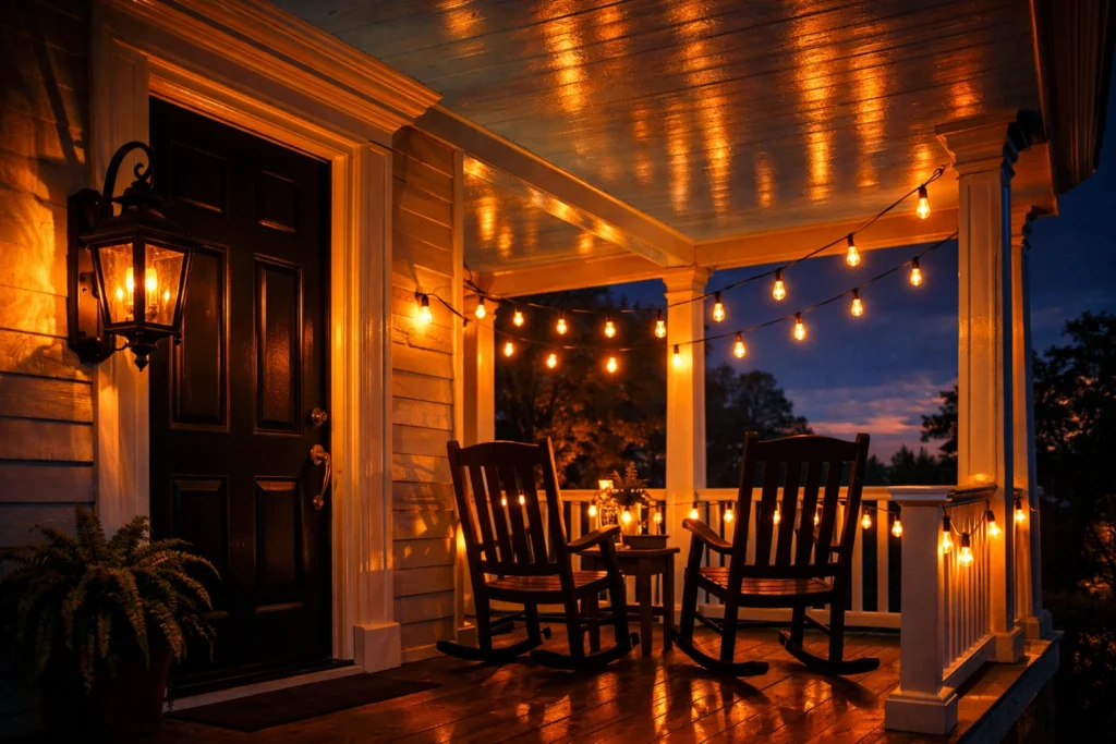 Southern Front Porch Lighting Ideas That Glow Warm Every Evening