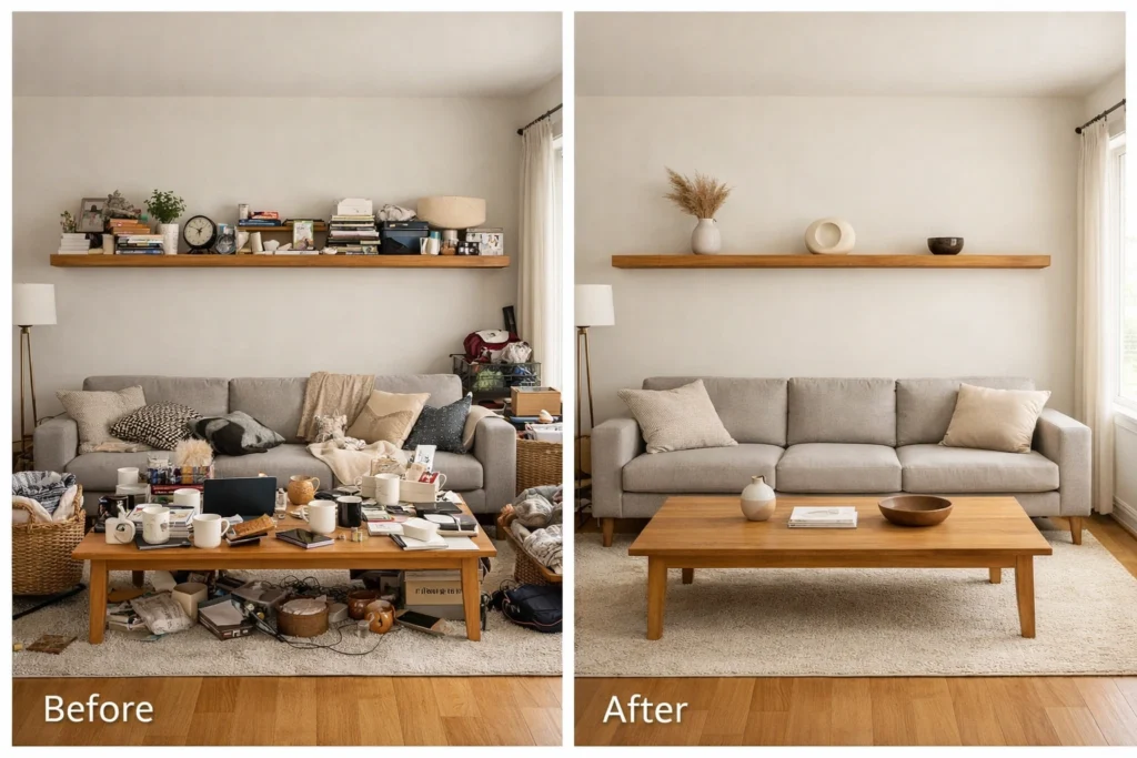 Start With Intentional Decluttering To Give Your Mind Room To Breathe