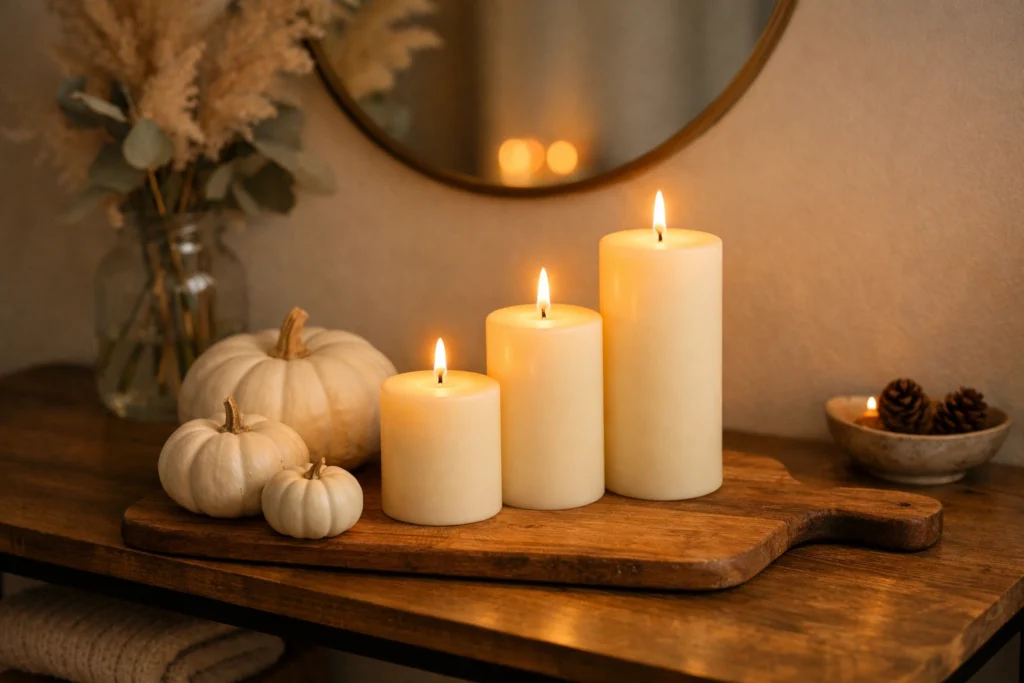 Style with Candles and Soft Lighting for Ambiance