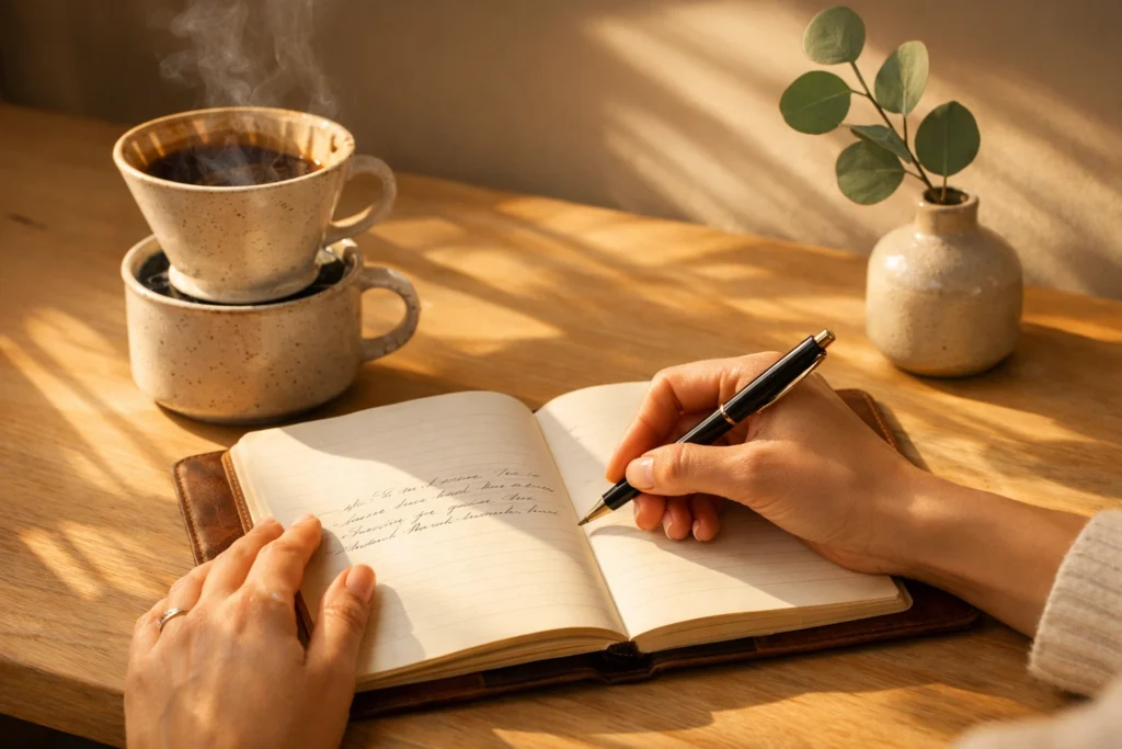 Swap 4 — Replace Fast Scrolling With a Morning Journaling Ritual