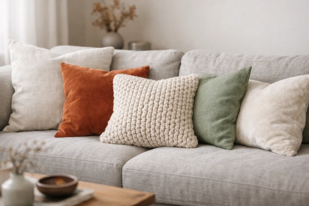 Trade Synthetic Pillows for Plush Linen Cushions