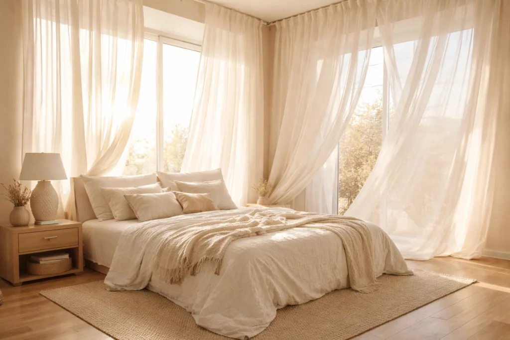 Switch Heavy Drapes for Sheer Linen Window Treatments
