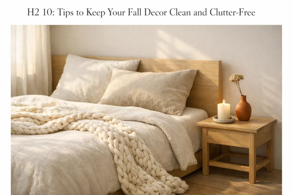 Tips to Keep Your Fall Decor Clean and Clutter-Free
