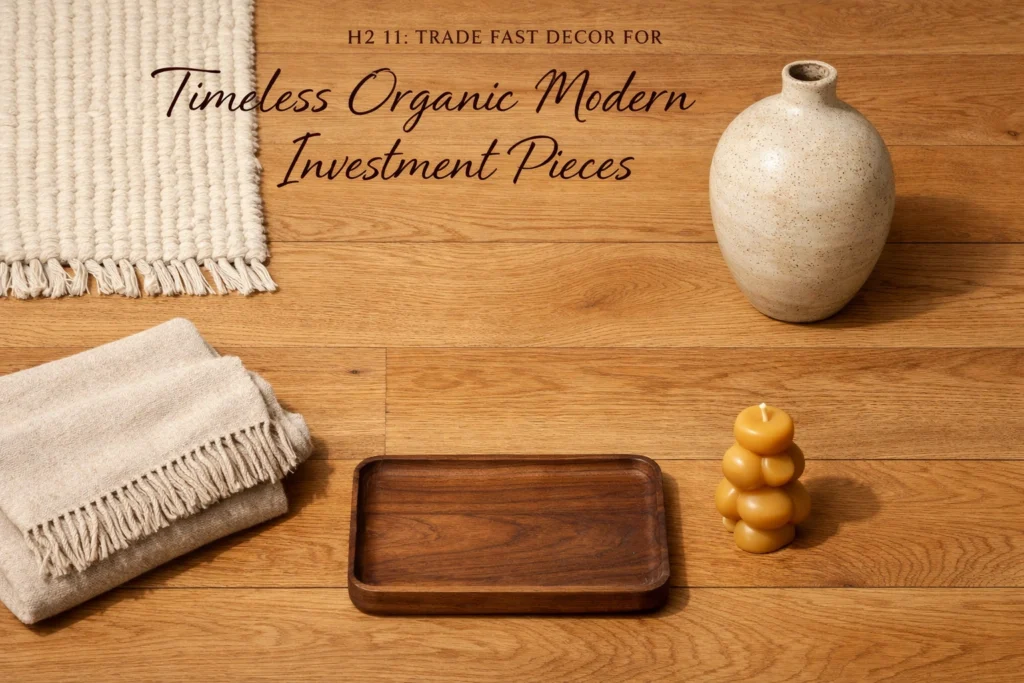 Trade Fast Decor for Timeless Organic Modern Investment Pieces