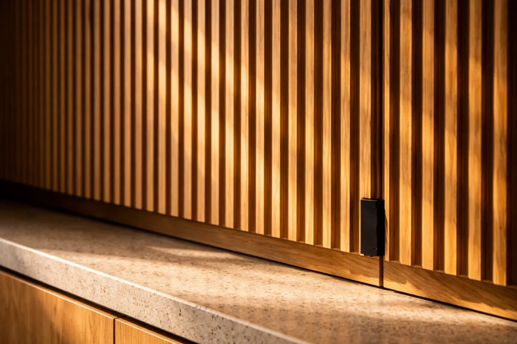 Trend 3 — Fluted Cabinet Doors Bring Texture and Drama to Every Kitchen