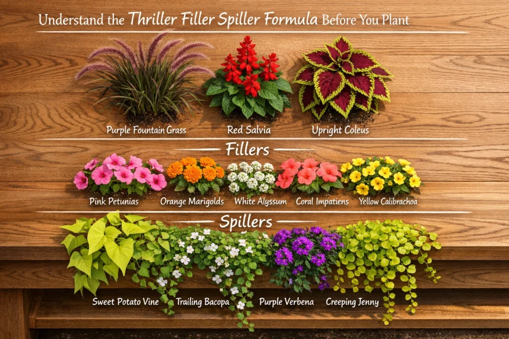 Understand the Thriller Filler Spiller Formula Before You Plant