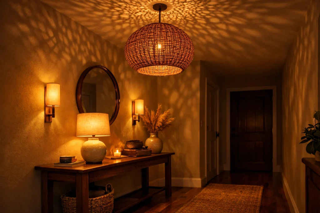 Use Entryway Lighting to Create an Instant Warm Atmosphere