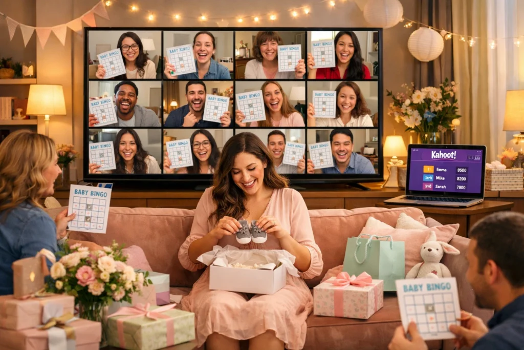 Virtual Baby Shower Games for Long Distance Celebrations
