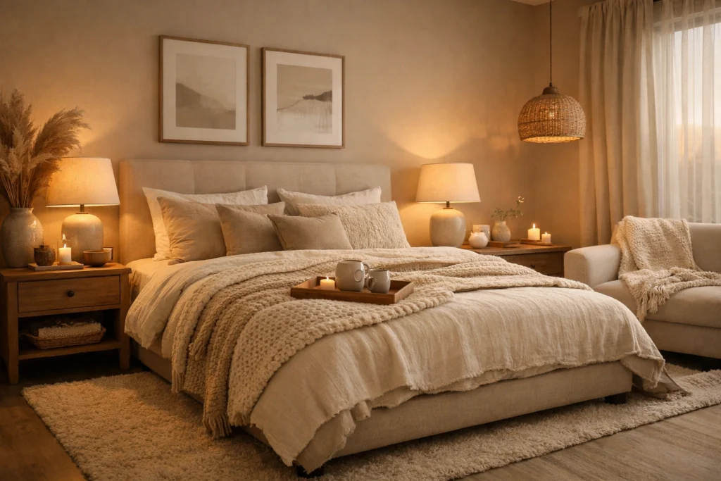 Warm Beige: Cozy Neutral Tones for Deep Relaxation