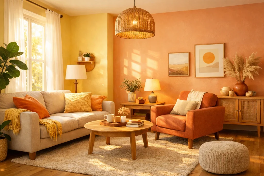 Warm Bright Paint Colors That Make Your Room Feel Happy and Cozy
