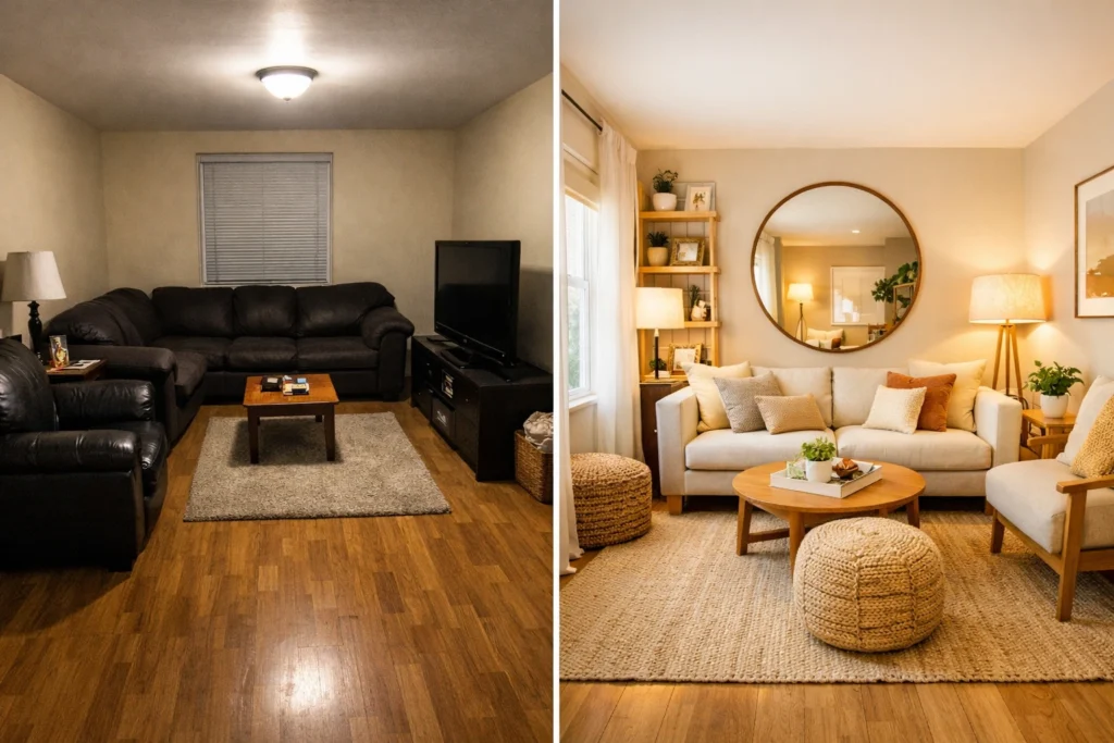 Why Tiny Living Room Design Is the Most Creative Design Challenge