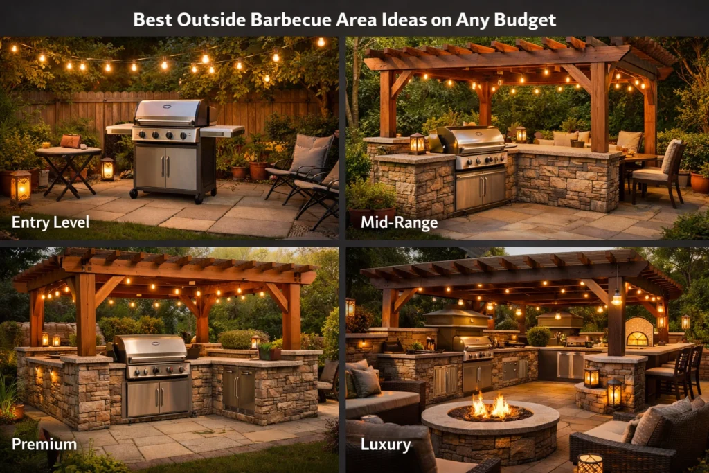 Best Outside Barbecue Area Ideas on Any Budget