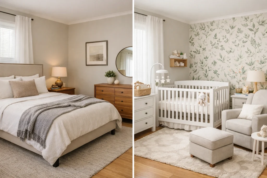 How to Transform a Guest Room Into a Beautiful Baby Nursery