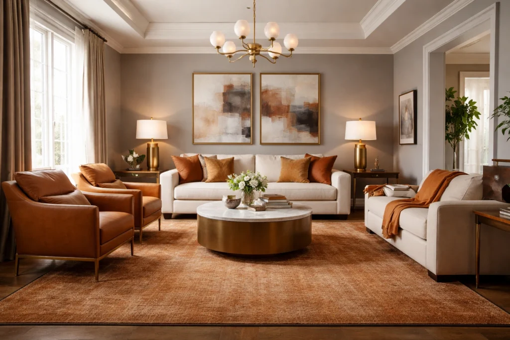 10. Living Room Carpet Ideas With Grey Walls That Create Sophisticated and Stylish Interiors