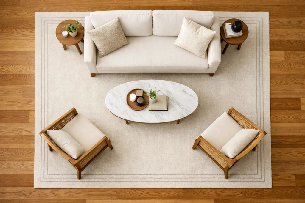 Tiny Living Room Rug Ideas That Define and Anchor the Space