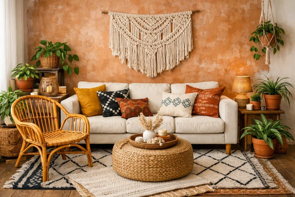 11. Budget Friendly Boho Living Room Ideas That Look Richly Designed