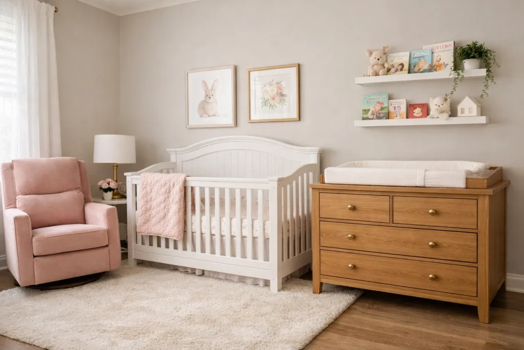 Girls' Nursery Furniture Ideas That Combine Style and Function