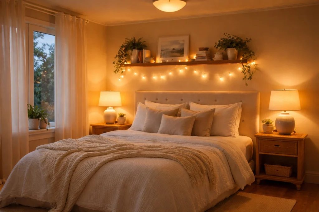 Best Lighting Ideas for a Bright and Airy Summer Bedroom at Night