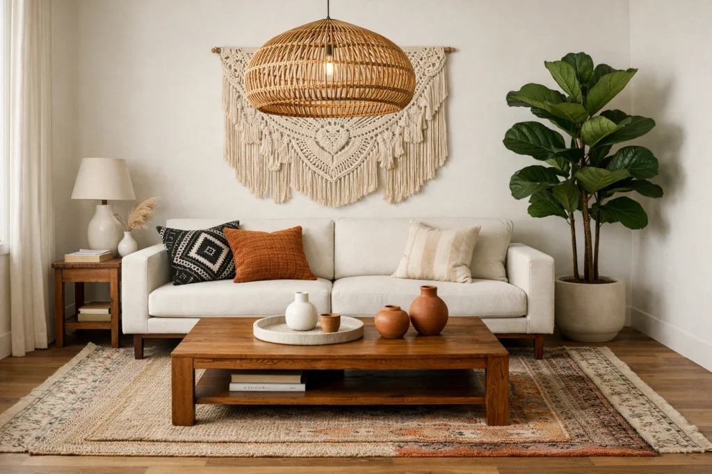 12. Modern Boho Living Room Ideas That Balance Style and Sophistication