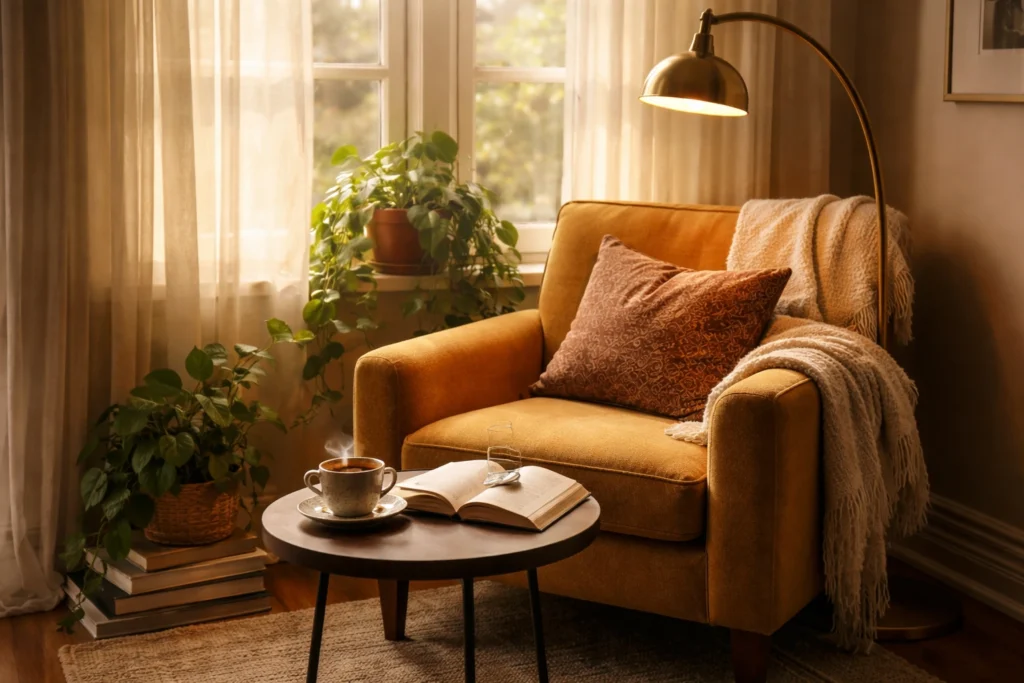 Create a Cozy Reading Nook or Conversation Corner