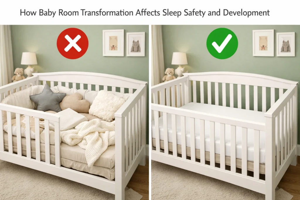 How Baby Room Transformation Affects Sleep Safety and Development
