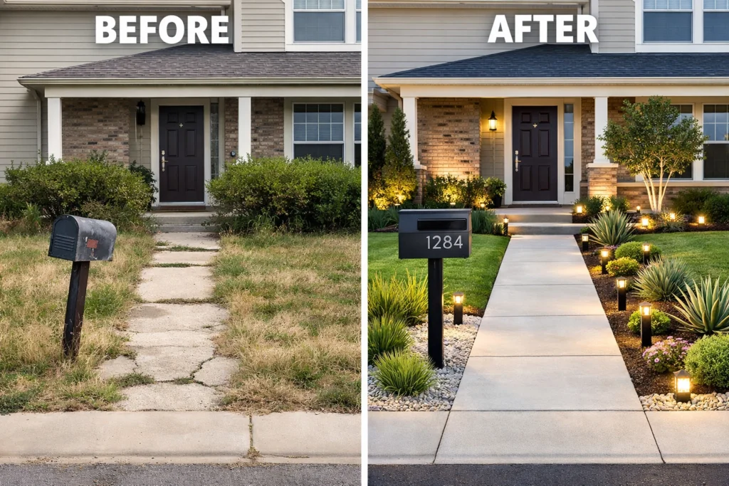 How Modern Front Yard Design Affects Curb Appeal and Home Value