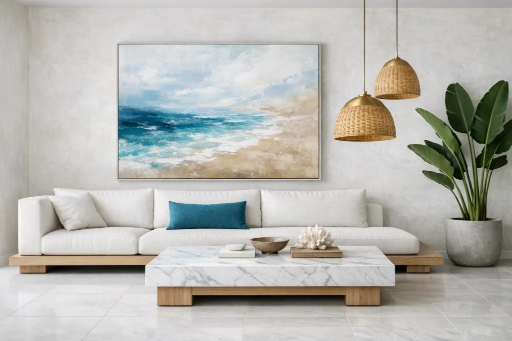 Modern Coastal Living Room Ideas That Feel Fresh and Sophisticated