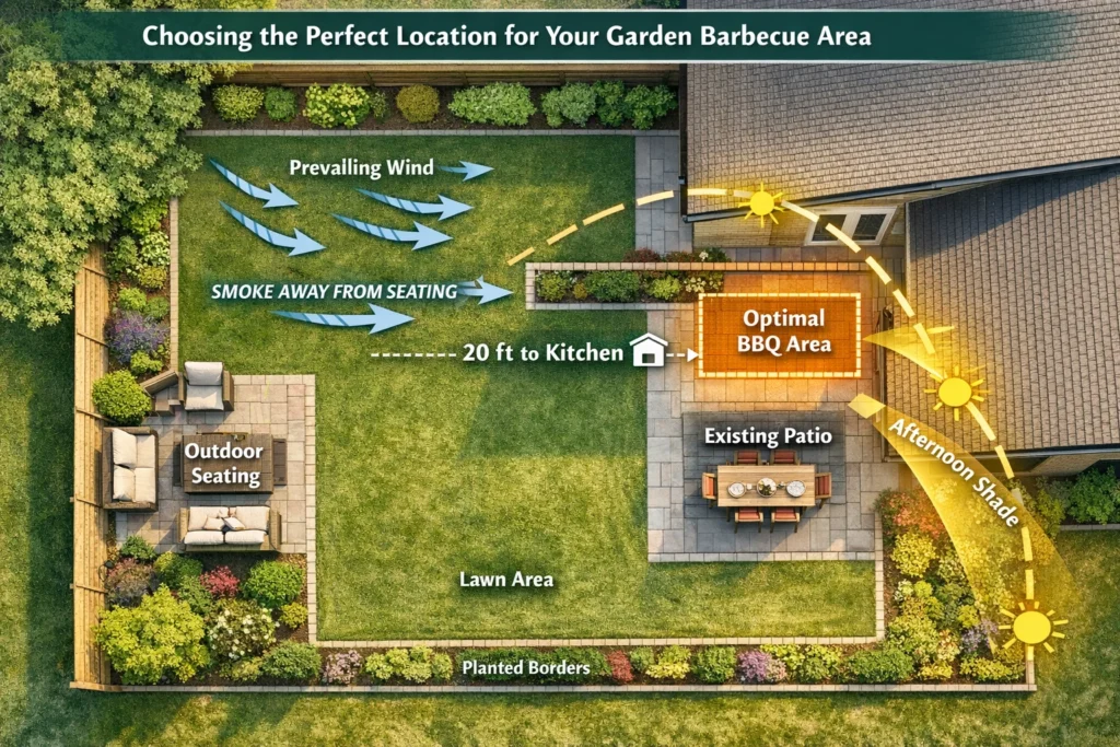 Choose the Perfect Location for Your Garden Barbecue Area