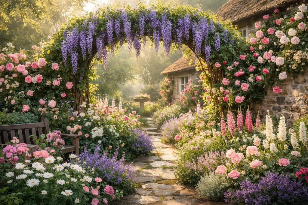 Key Elements That Define a Romantic Cottage Garden