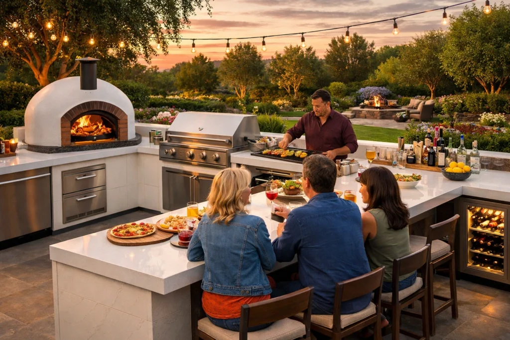 Outdoor Kitchen Trends That Turn Your Backyard Into a Full Dining Experience