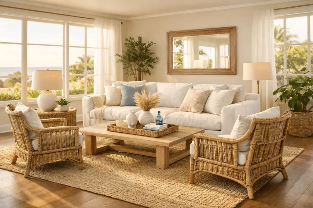 Best Furniture Ideas for a Coastal Summer Living Room That Feels Relaxed