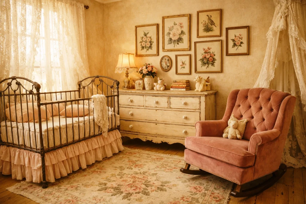 Dreamy Vintage Girls' Nursery Ideas That Feel Timeless