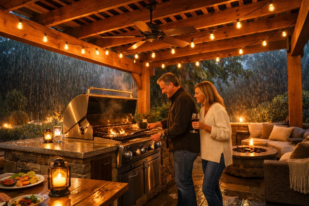 Best Covered BBQ Patio Ideas for Year Round Grilling
