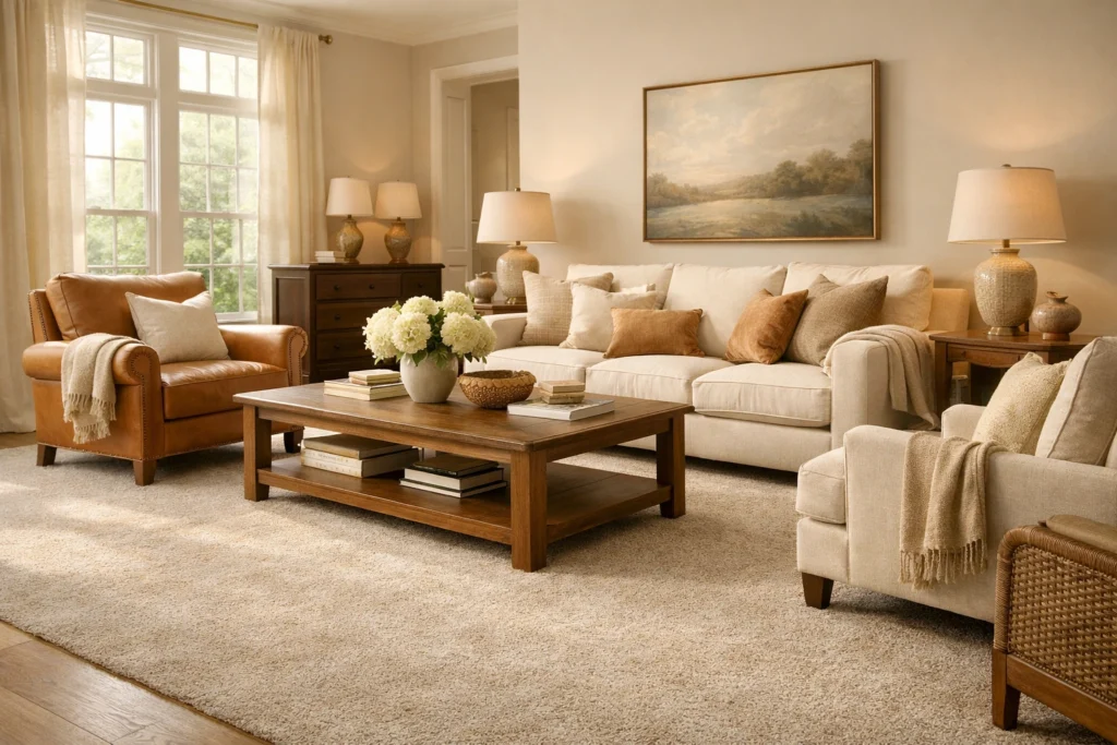 5. Neutral Carpet Ideas for Living Rooms That Create Timeless Elegant and Versatile Spaces