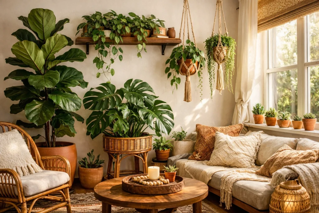 6. Best Plants to Bring Your Boho Living Room Beautifully Alive