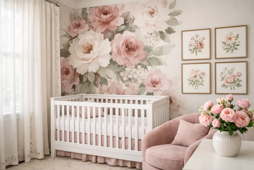 Floral Girls' Nursery Ideas That Bloom With Beauty