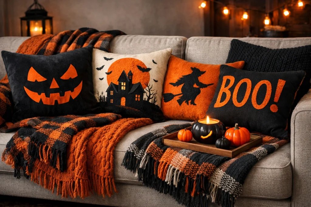 How to Style Your Sofa and Cushions for Halloween