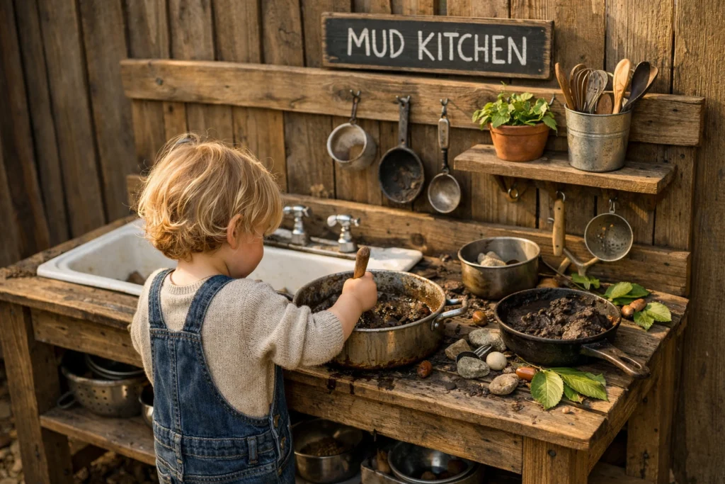 Build a Mud Kitchen in Your Small Backyard for Creative Play