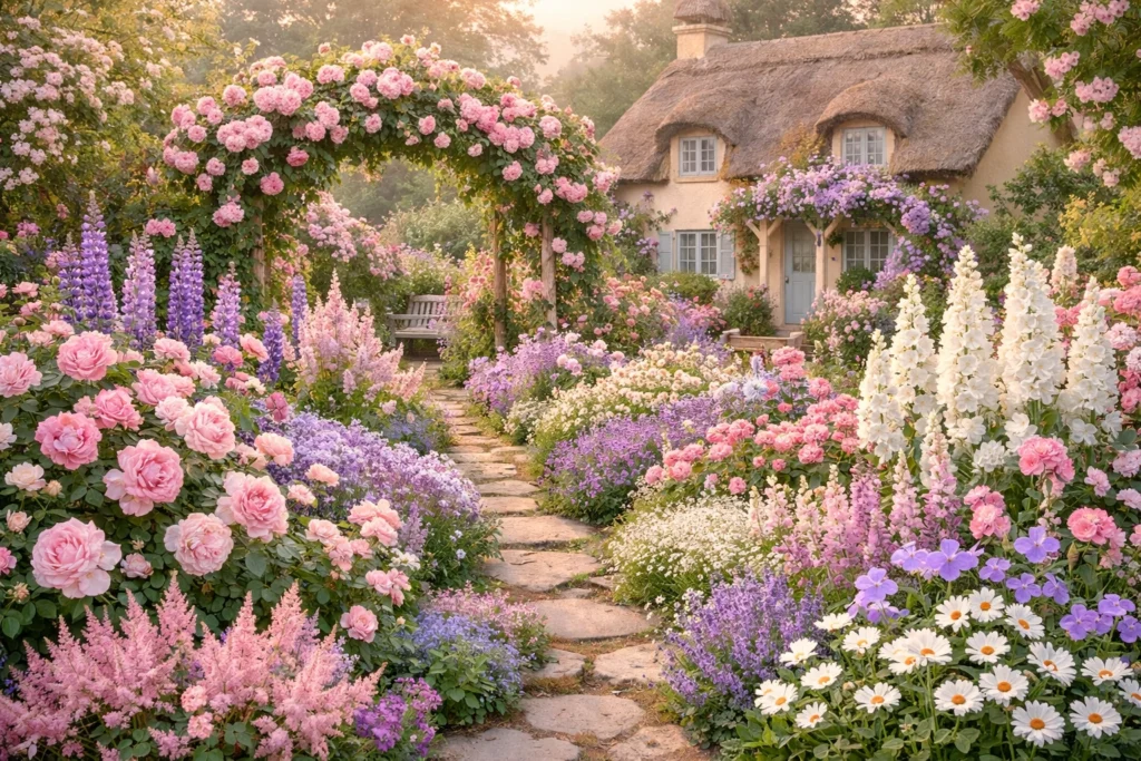 Color Combinations That Enhance Romantic Garden Vibes