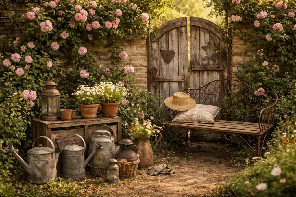 How to Add Vintage and Rustic Garden Decor